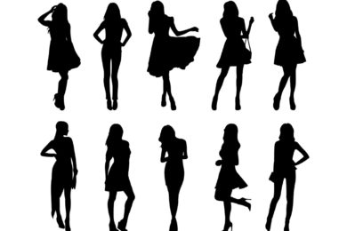 https://www.freevector.com/set-of-woman-silhouettes-vector-19095