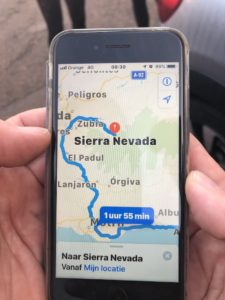Navi mit Ziel Sierra Nevada